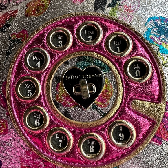 Betsey Johnson Rare Off the Hook Phone Purse - Picture 8 of 16